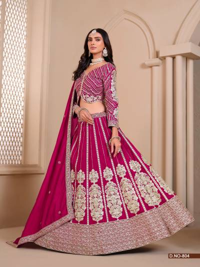 MEHVISH MEHVISH VOL-08 801 TO 804 DESIGNER SILK LEHENGA CHOLI WHOLESALER IN INDIA